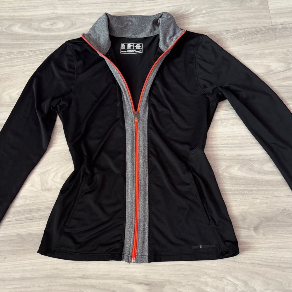 New Balance Y2K Zip Up Women’s Athletic Jacket Black Gray Size Small